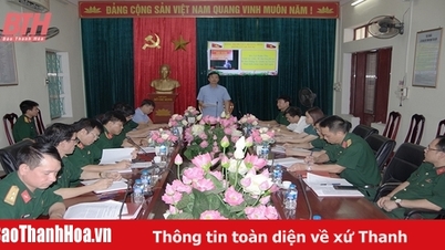 Đảng ủy Quân sự huyện Hoằng Hóa sơ kết giữa nhiệm kỳ thực hiện Nghị quyết Đại hội Đảng bộ lần thứ IX