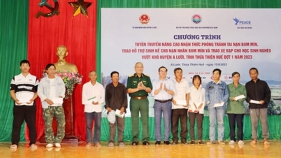 ការ​ផ្តល់​ការ​ចិញ្ចឹម​ជីវិត​ដល់​ជន​រង​គ្រោះ​ដោយ​គ្រាប់​មីន​នៅ Thua Thien Hue