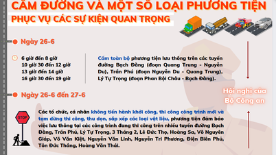 Infographic - Cấm đường và một số loại phương tiện phục vụ các sự kiện quan trọng