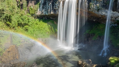 The first waterfall in the Central Highlands