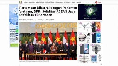 Many major Indonesian newspapers simultaneously reported on the traditional, friendly cooperative relationship with Vietnam.