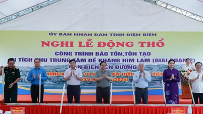 Thủ tướng Phạm Minh Chính dự khởi công công trình tôn tạo Di tích Khu Trung tâm đề kháng Him Lam, lễ gắn biển đường Phạm Văn Đồng