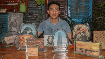 Un joven de Da Nang convierte granos de arena sin vida en obras de arte