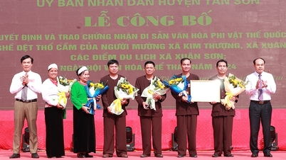 Phu Tho ប្រកាសបេតិកភណ្ឌអរូបីជាតិ៖ សិប្បកម្មតម្បាញ Brocade របស់ប្រជាជន Muong ស្រុក Tan Son
