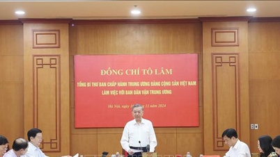 Tổng Bí thư Tô Lâm làm việc với Ban Dân vận Trung ương