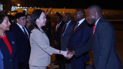 Vice President Vo Thi Anh Xuan arrives in the capital Maputo, beginning an official visit to Mozambique.