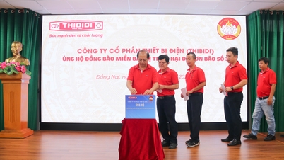 THIBIDI ủng hộ đồng bào bị thiệt hại do thiên tai
