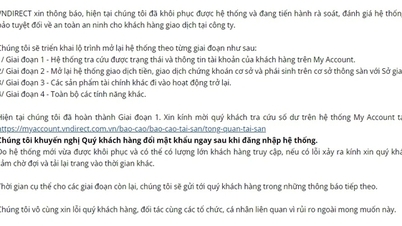 Mới: Khách hàng VNDIRECT có thể tra cứu được thông tin tài khoản