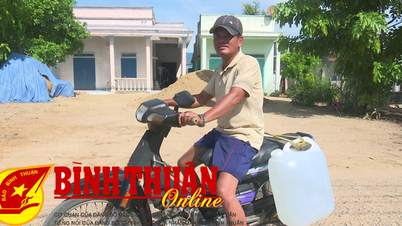 Nhiều hộ dân xã Hàm Phú khó khăn nguồn nước sinh hoạt