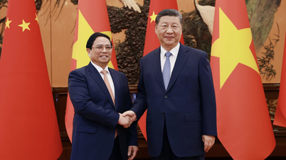 នាយករដ្ឋមន្ត្រី Pham Minh Chinh ជួបជាមួយអគ្គលេខាធិកា និងប្រធាន Xi Jinping