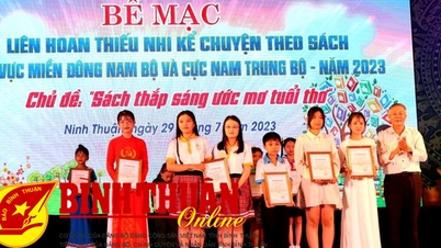 Liên hoan thiếu nhi kể chuyện theo sách 8 tỉnh, thành phố