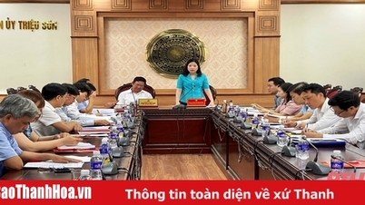 Thông qua dự thảo Báo cáo kiểm tra công tác lãnh đạo, chỉ đạo thực hiện Nghị quyết số 25-NQ/TW của BCH Trung ương Đảng (khóa XI) đối với BTV Huyện ủy Triệu Sơn