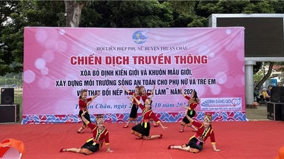 Hội Liên hiệp Phụ nữ Thuận Châu (Sơn La): Tổ chức Lễ phát động chiến dịch truyền thông xoá bỏ định kiến giới và khuôn mẫu giới cho phụ nữ, trẻ em