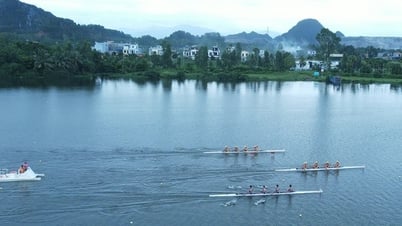 Sôi động giải đua thuyền rowing, canoeing Đông Nam Á trên sông Giá
