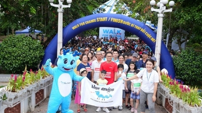 មនុស្សជាង 500 នាក់ចូលរួមក្នុងការដើររៃអង្គាសប្រាក់ Blue Dragon Marathon Walk 2023