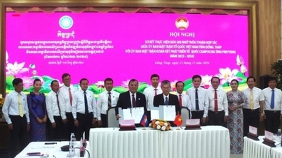 ความร่วมมือในการทำงานเบื้องหน้า: จุดสว่างในมิตรภาพของด่งทับ-เปรยเวง