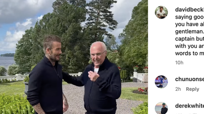 David Beckham sends emotional tribute to former coach Sven-Goran Eriksson