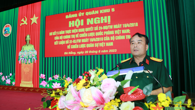 Đảng ủy Quân khu 5 sơ kết 5 năm thực hiện các nghị quyết, kết luận của Bộ Chính trị về Chiến lược Quốc phòng và Chiến lược Quân sự Việt Nam