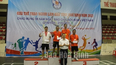 Giải thể thao Người làm báo tỉnh Hòa Bình năm 2023