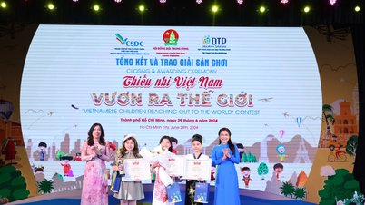 Nguyen Thuong Hien Primary School (Hai Phong City) won first prize in the contest "Vietnamese Children - Reaching out to the world" in 2024