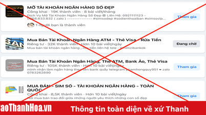 Cảnh báo việc thu mua, thuê mượn thông tin cá nhân, giấy tờ tùy thân hoặc tài khoản ngân hàng
