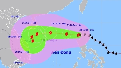 Bão Trà Mi vào Biển Đông trở thành bão số 6, sẽ tăng cấp