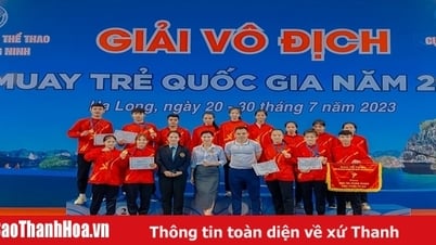ĐT Muay Thanh Hóa giành ngôi thứ 3 toàn đoàn lứa tuổi 18-20 giải vô địch trẻ quốc gia 2023
