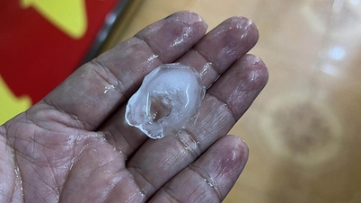 Xuất hiện mưa đá ở huyện miền núi Sơn Hà