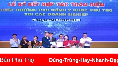 Trường Cao đẳng Y Dược Phú Thọ ký kết hợp tác với các doanh nghiệp​