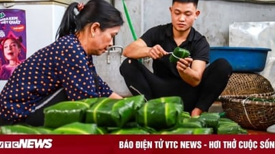 Thăm ngôi làng mỗi ngày gói nghìn chiếc bánh chưng giữa Thủ đô