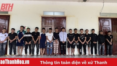 Công an huyện Vĩnh Lộc khởi tố 11 đối tượng gây rối trật tự công cộng