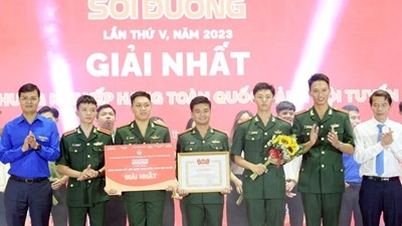 The Army Youth Team won first prize at the National Olympic Competition "Light of the Way"