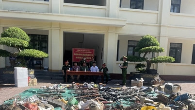 Hà Tĩnh: Tiêu hủy số lượng lớn vũ khí và vật liệu nổ