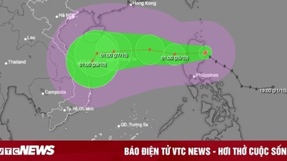 Bão Trami di chuyển phức tạp, liên tục đổi hướng khi vào Biển Đông