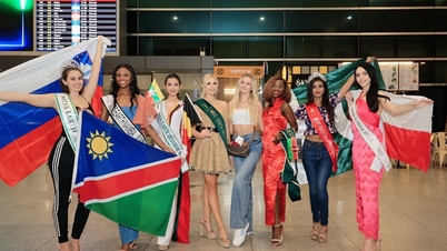 Dàn hoa hậu quốc tế mặc áo dài, đổ bộ vào Việt Nam dự thi Miss Earth 2023