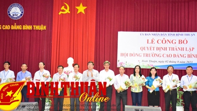 សេចក្តីប្រកាសសេចក្តីសម្រេចបង្កើតក្រុមប្រឹក្សាមហាវិទ្យាល័យ Binh Thuan