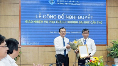 សាស្ត្រាចារ្យរង បណ្ឌិត Tran Trung Tinh កាន់តំណែងជាសាកលវិទ្យាធិការនៃសាកលវិទ្យាល័យ Can Tho