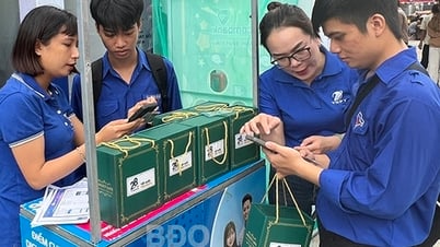 Đoàn viên thanh niên trường ĐH Quy Nhơn ra quân hưởng ứng Ngày Chuyển đổi số quốc gia