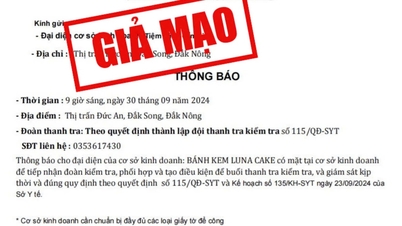 Sở Y tế tỉnh Đắk Nông cảnh báo tình trạng làm giả văn bản
