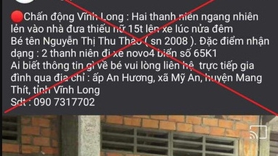 Xử phạt người đưa thông tin sai sự thật về việc một thiếu nữ bị mặt bắt cóc