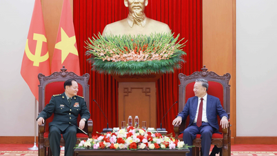 เลขาธิการใหญ่โตลัมต้อนรับรองประธานคณะกรรมาธิการทหารกลางของจีน