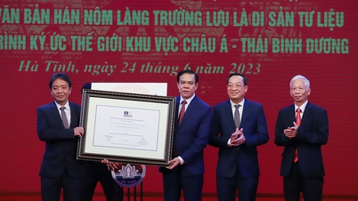 ឯកសារ Han Nom ភូមិ Truong Luu បានទទួលវិញ្ញាបនបត្របេតិកភណ្ឌឯកសារ