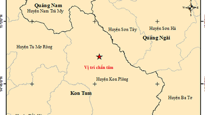 5 consecutive earthquakes occurred in Kon Tum on the 28th of Tet