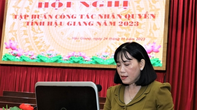 Hau Giang organizes human rights training conference in 2023