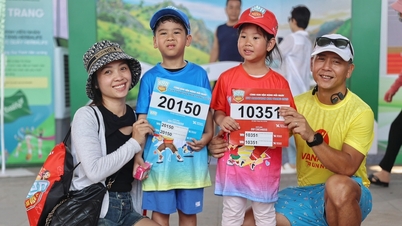 Phụ huynh nghỉ làm, vượt hàng trăm cây số đưa con đi chạy Kun Marathon