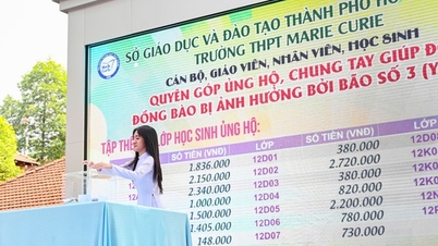 Giáo viên dạy miễn phí, trường THPT ủng hộ gần 228 triệu cho đồng bào vùng lũ