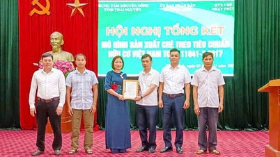 ប្រគល់វិញ្ញាបនបត្រគំរូផលិតកម្មតែសរីរាង្គ ដល់សហករណ៍តែ ញ៉ាតធឹក