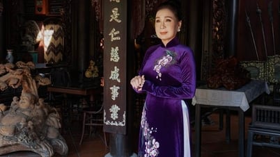 វិចិត្រករប្រជាជន Kim Xuan បង្ហាញម៉ូដ Ao Dai សម្រាប់ Vo Viet Chung ជាលើកដំបូង