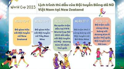 Infographic - Lịch trình thi đấu của đội tuyển bóng đá nữ Việt Nam tại New Zealand