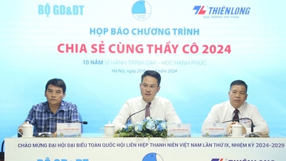 60 cá nhân sẽ được chọn tuyên dương tại chương trình “Chia sẻ cùng thầy cô” 2024